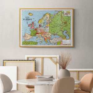 Bacons Standard Map of Europe • 1920 • Giclée Print