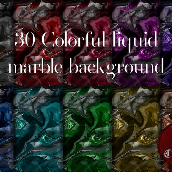 30 Colorful  Liquid Marble Digital Background, Leather Digital Background, Paper Digital Background, Digital Background Set