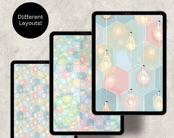 LightBulbs 3 - Digital Scrapbooking Backgrounds
