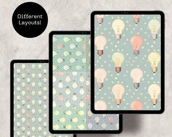LightBulbs 2 – Digitale Scrapbooking-Hintergründe