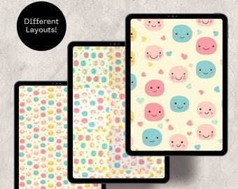 Smiles 1 - Digitale Hintergründe für Scrapbooking