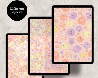 Smiles 2 - Digitale Hintergründe für Scrapbooking
