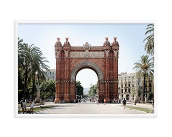 Barcelona Framed Print / Framed Wall Art / Barcelona Print