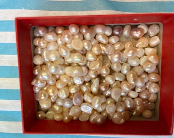 Real Pearl 100% Natural Fresh Water Potato Pearl Un Drilled Healing June Birth Stone No Hole 1 Pearl