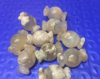 Flower Agate Crystal Candy Sweet Carving Cute Mini Stunning Natural Flowers Stunning Beautiful