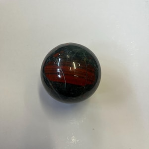 African Dragon BloodStone Crystal Sphere Polished Red Blood Crystal Mineral Natural Ornament