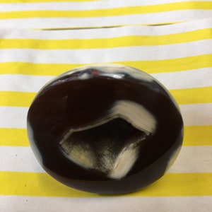 Carnelian Crystal Free Form Dark Brown White  Free Standing Crystal Mineral Natural