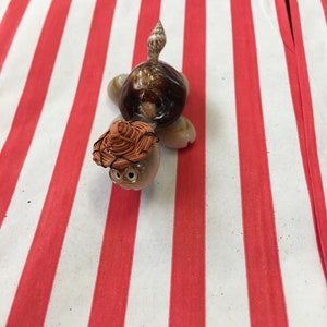 Shell Turtle X4 Hand Made Set Of 4 Cute Lucky Charm Ornament Cowrie Nassa Shell
