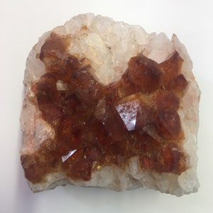 Citrine Crystal Raw Piece Cluster Geode Free Form Natural Healing Crystal Orange Quartz