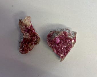 Pink Cobalt Calcite Crystal Specimen Druzy Calcite Natural Raw Stone With Pink Cobalt Calcite Statement Display Sparkling Piece