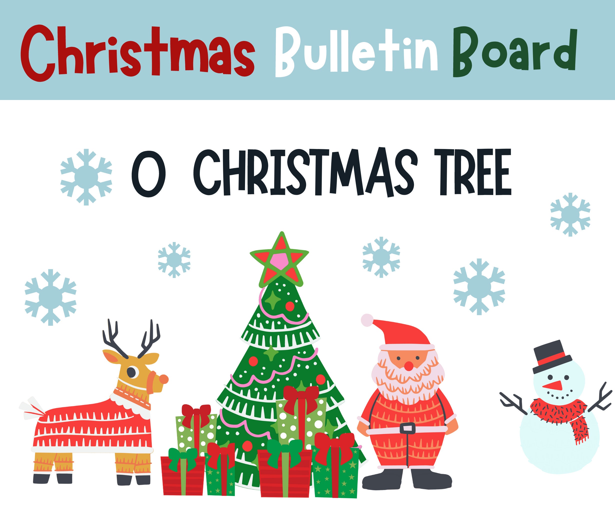 Christmas Classroom Door Decoration. O Christmas Tree Bulletin - Etsy