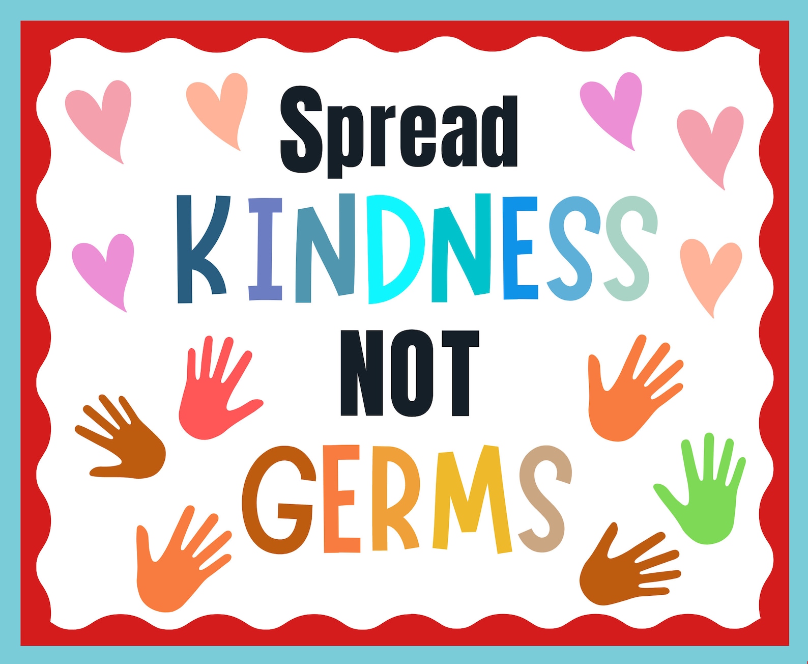 Nurse Bulletin Board Set With Spread Kindness Not Germs Etsy