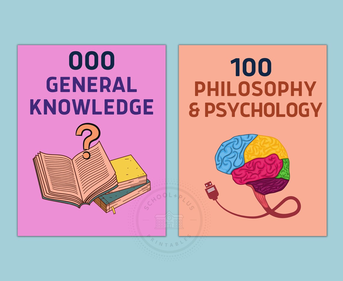 Dewey Decimal Poster Set 10 Printable Dewey Decimal System Etsy UK