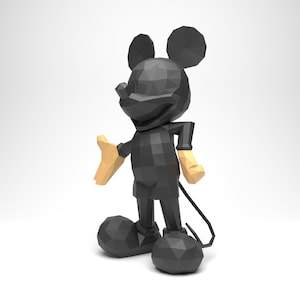 Mickey papercraft/MICKEY MOUSE/ PAPERCRAFT/ origami/lowpoly/paper/toy/decoration