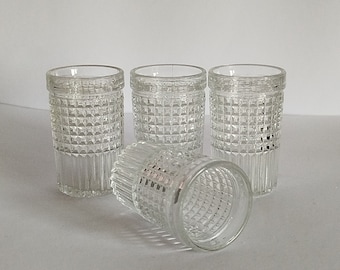 Juego de 4 vasos de chupito retro