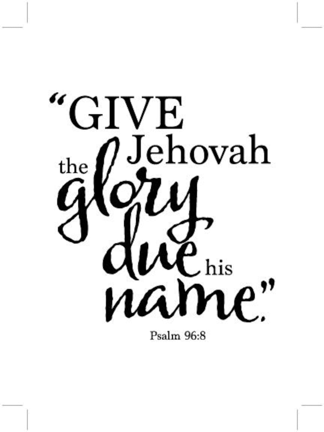 2025 JW Year Text Digital Download 5x7 Etsy