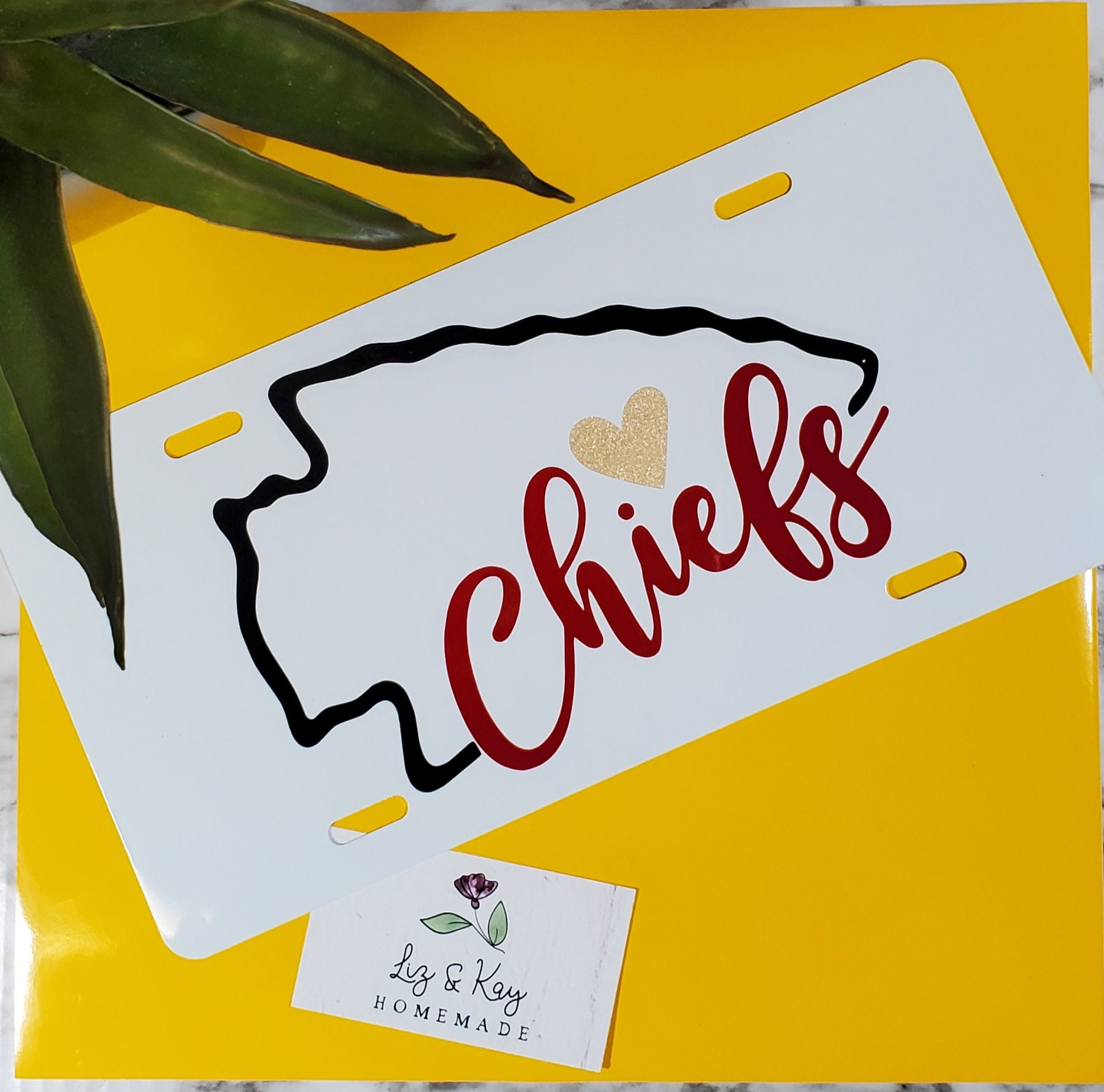 KC CHIEFS License Plate Custom Chiefs License Plate front Etsy