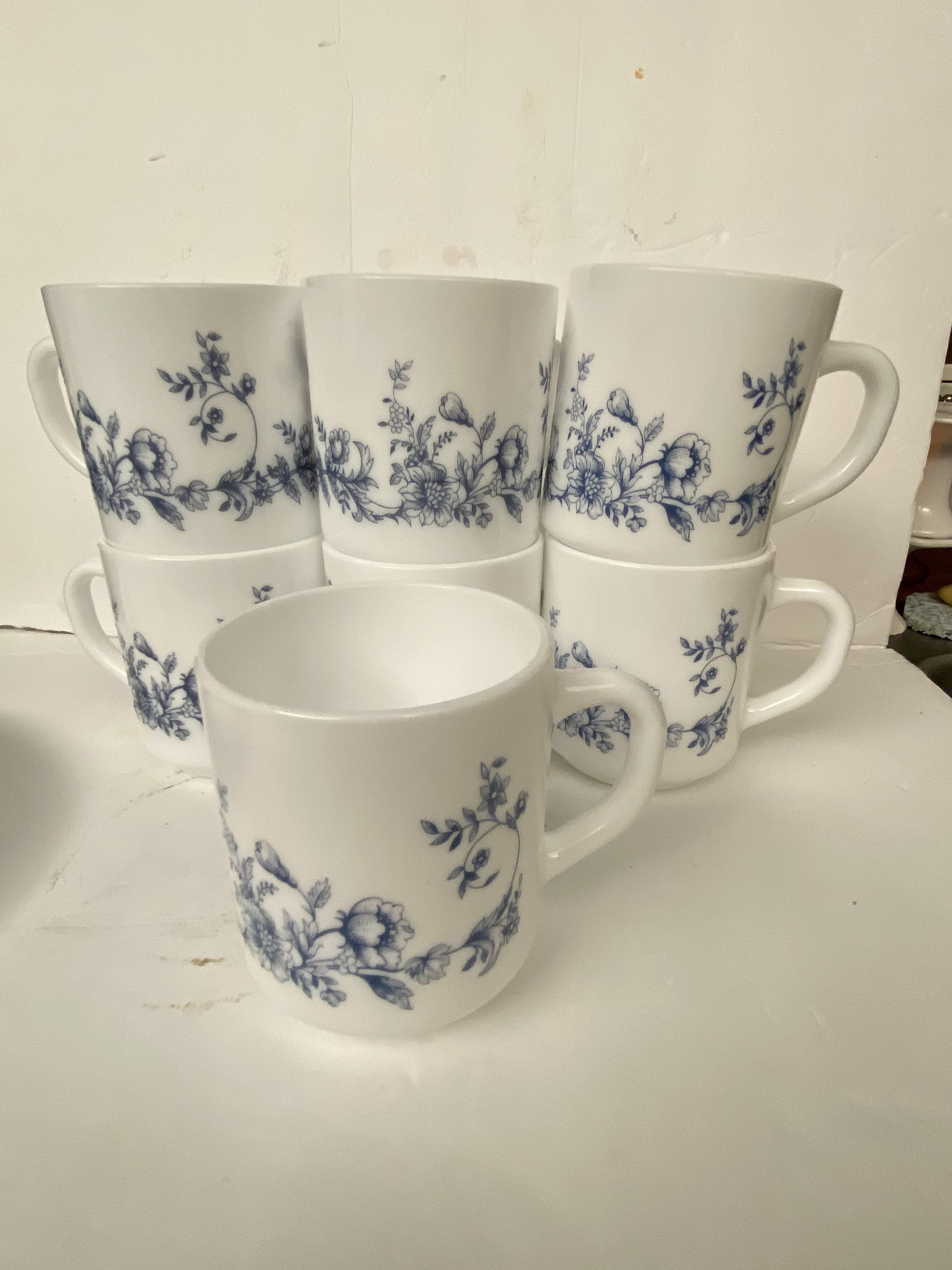 Vintage Arcopal Glenwood Floral Plates and Mugs Etsy