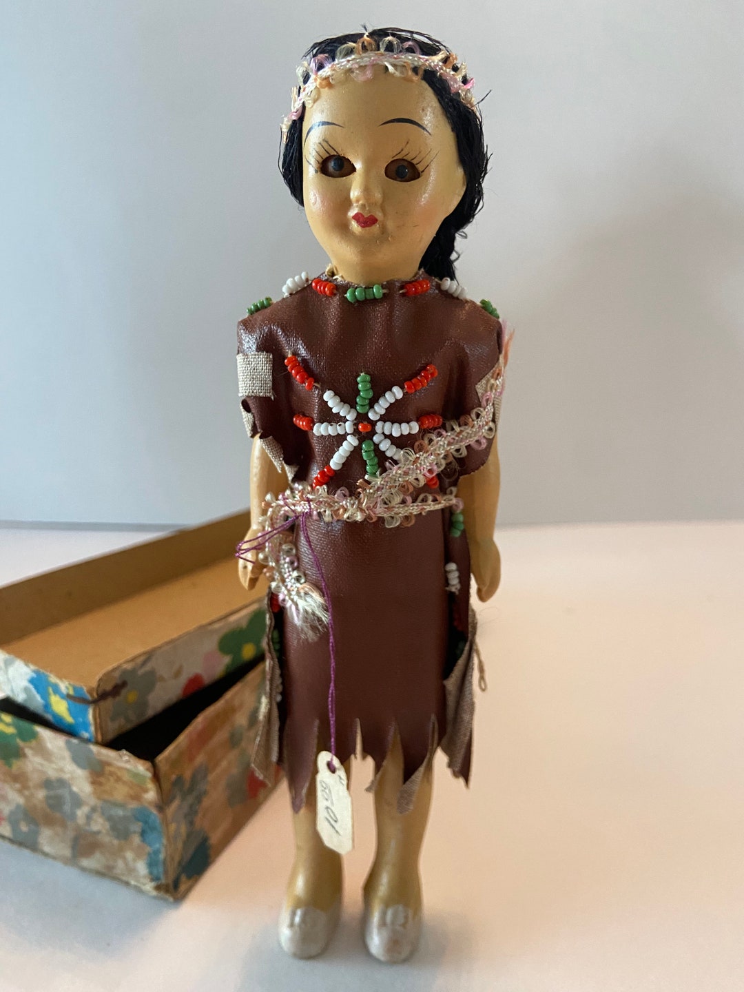 Vintage Native American Doll Etsy