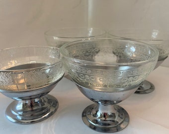 Depression glass dessert / ice cream cups