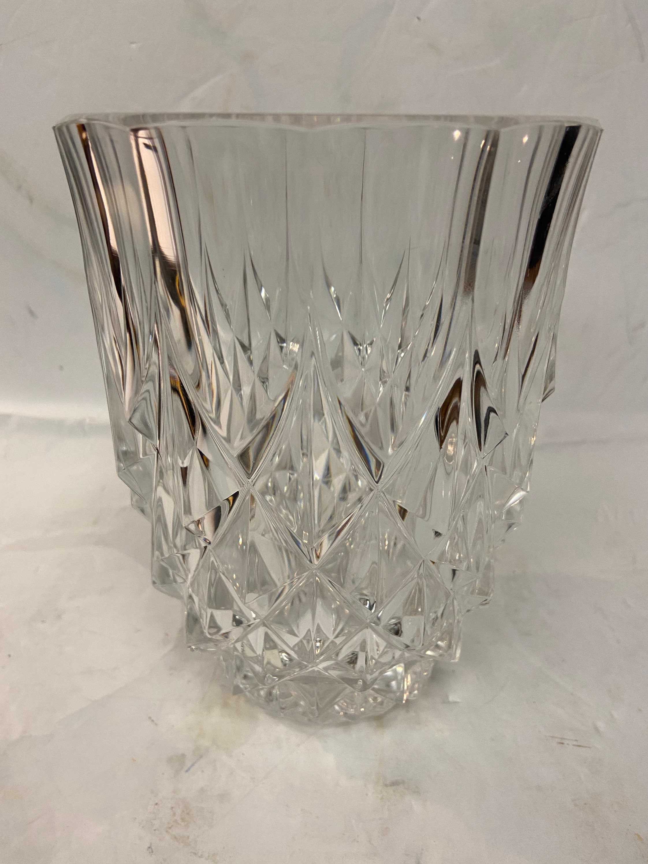 Vintage Val St Lambert Signed Crystal Vase - Etsy