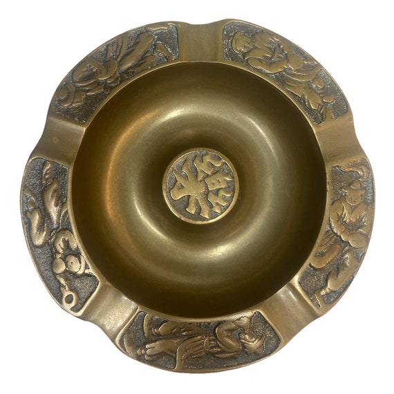 Korean Brass Ashtray Etsy