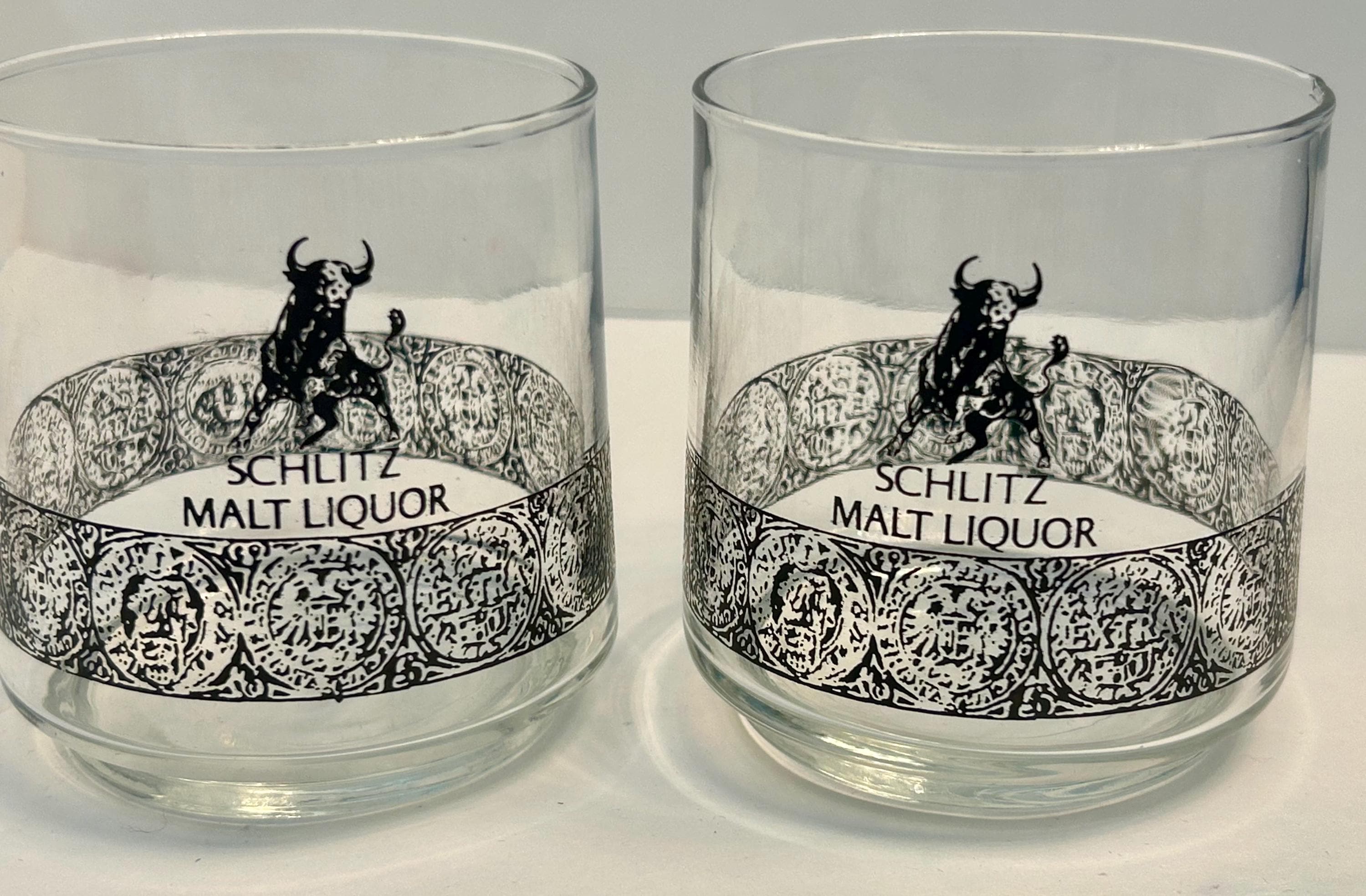 Schlitz Bull Glass - Etsy