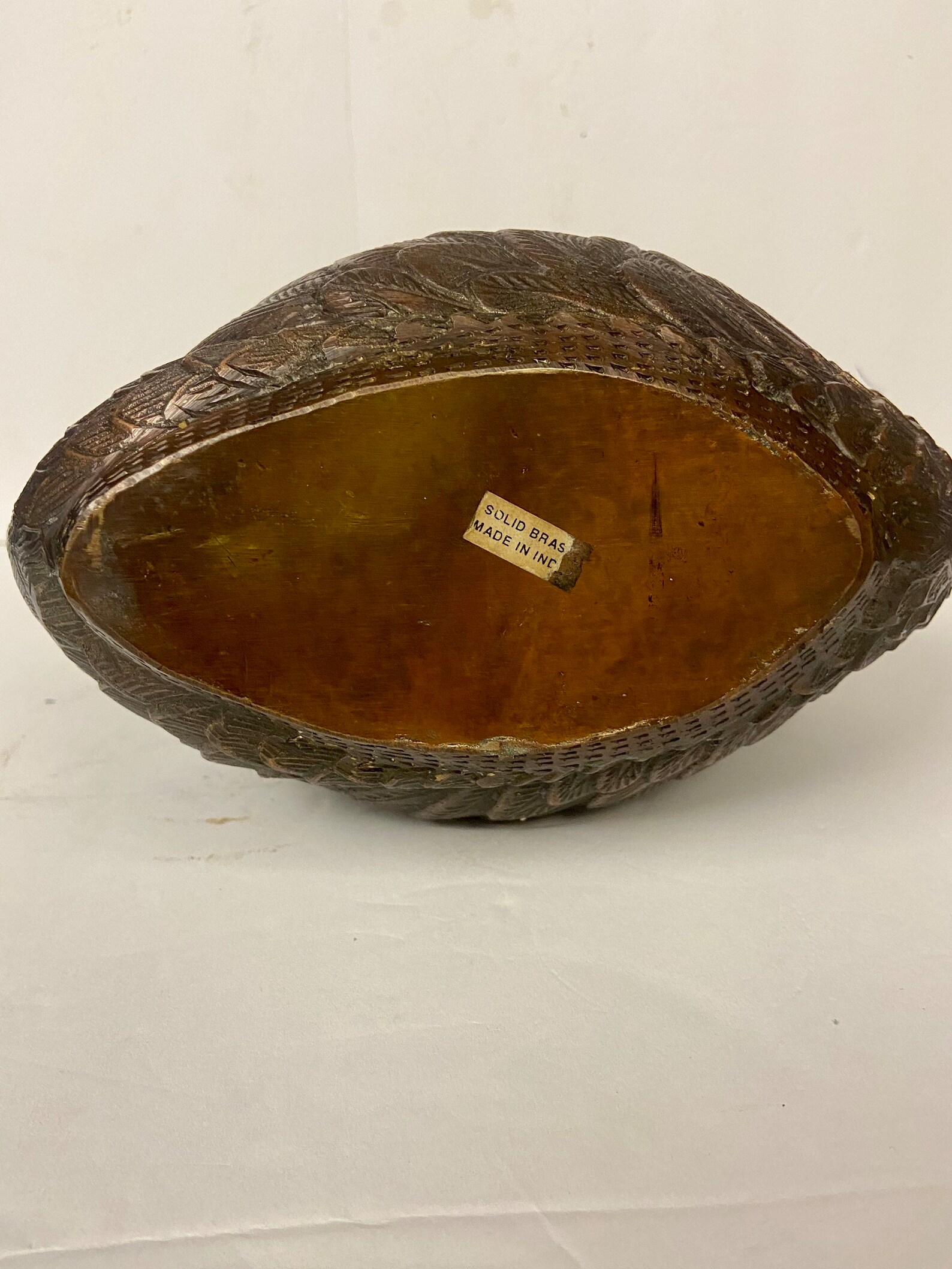 Vintage Solid Brass Swan Statue Etsy