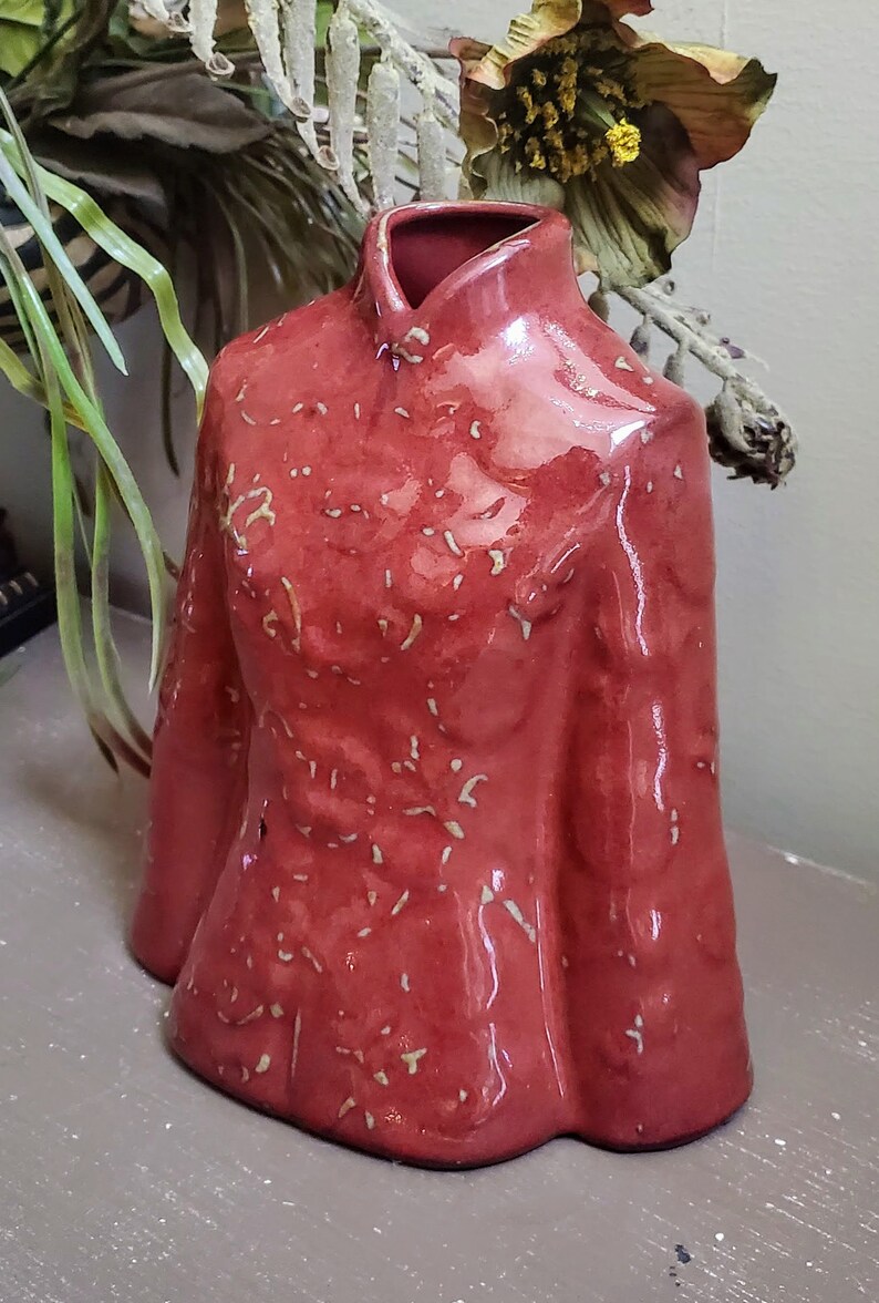 Asian Jacket Ceramic Vase Kimono Vintage Chinese Oriental Bud Etsy