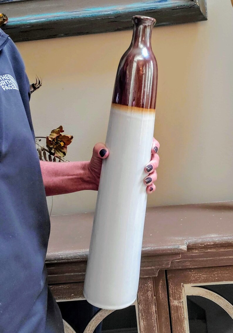 Tall Skinny Vase Vintage Bud Home Decor Flower Ceramic Retro Etsy