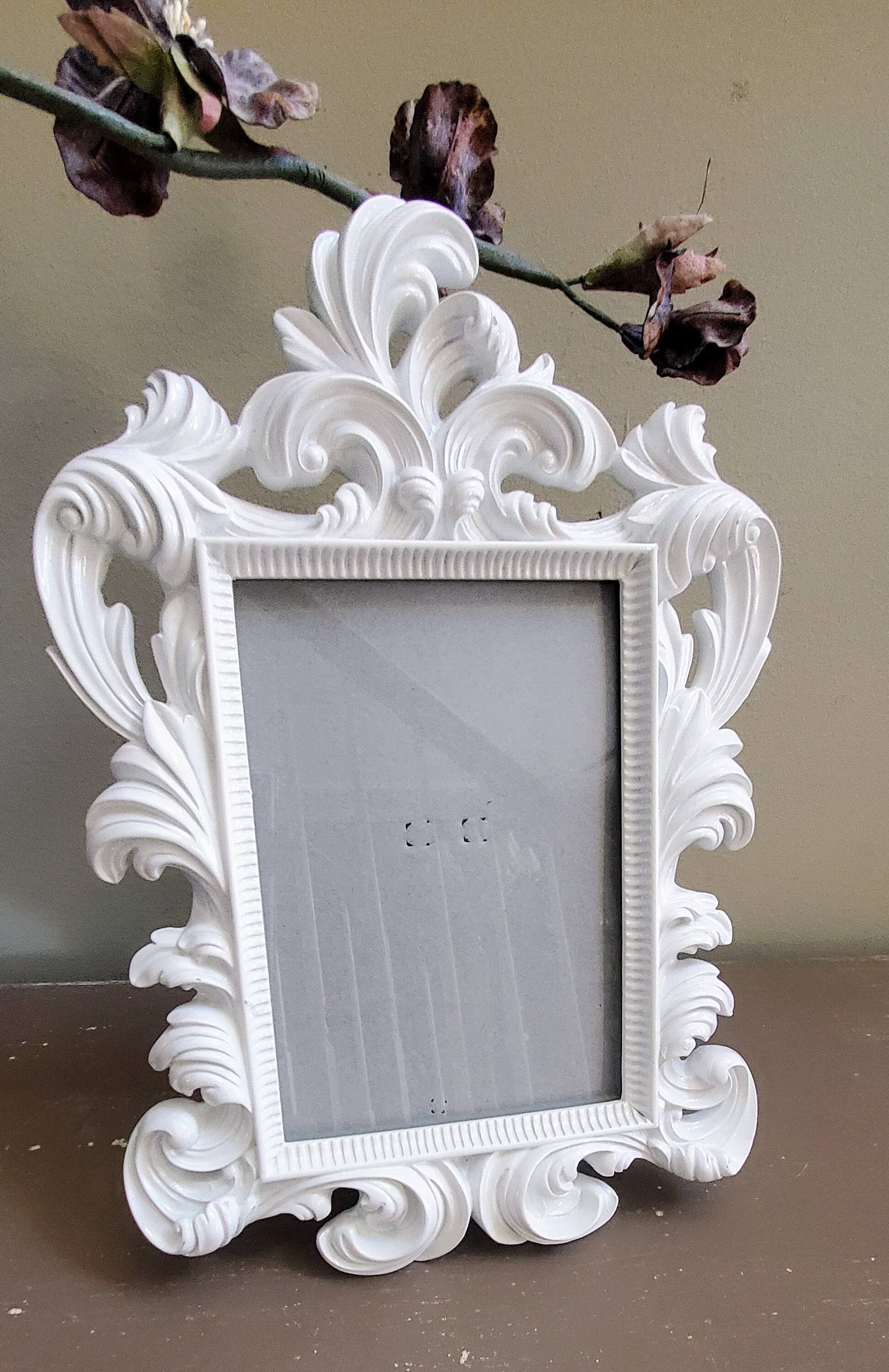 Beautiful White 5X7 Picture Frame Antique Farmhouse Living Etsy