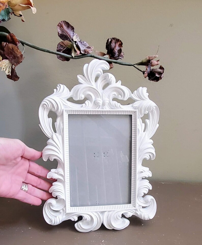 Beautiful White 5X7 Picture Frame Antique Farmhouse Living Etsy