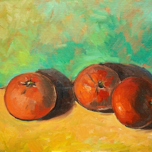 Still Life Painting, Oil painting on panel, Original artwork