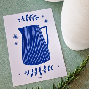 The blue pitcher A5