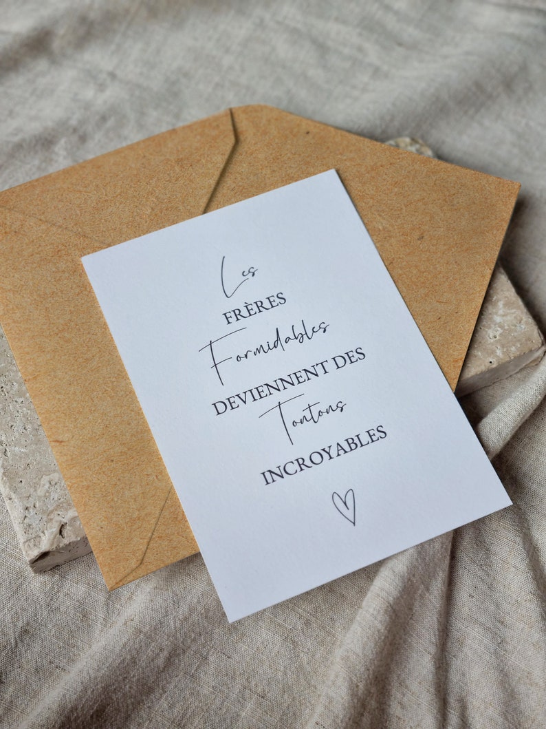 Carte Annonce Grossesse Phrase Personnalisée Surprise Bonne nouvelle Tata Tonton Mamie Papi Parrain Papa Maman bébé parents famille 2024 image 5