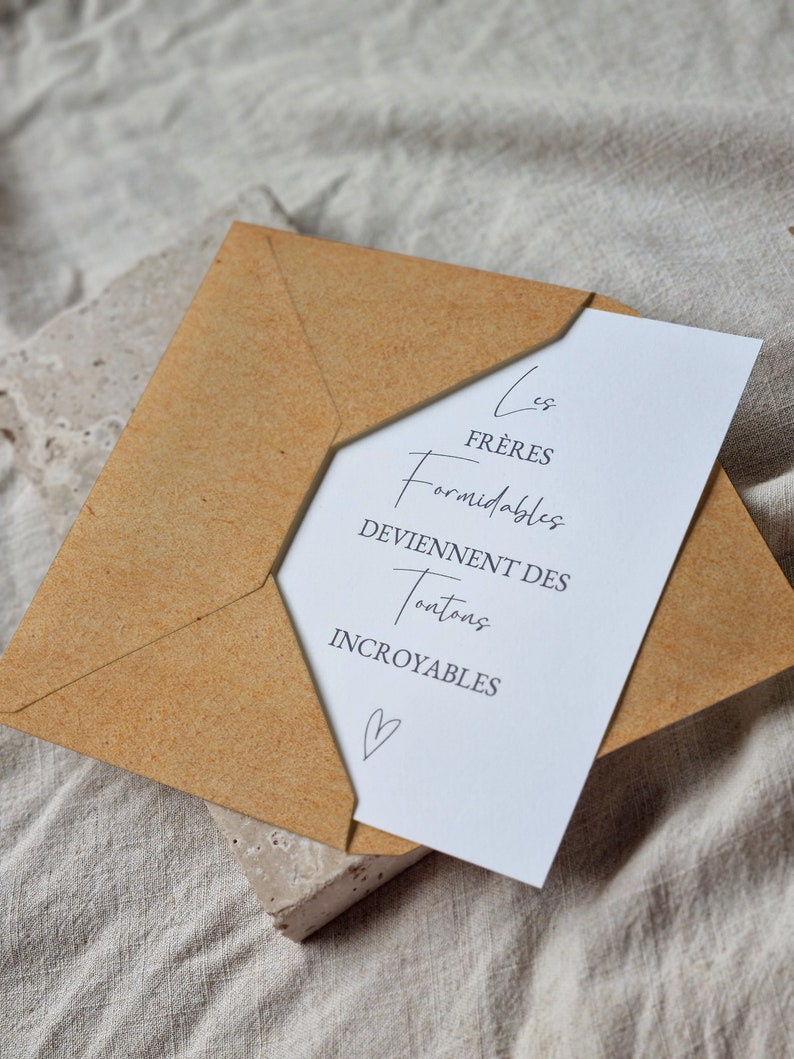 Carte Annonce Grossesse Phrase Personnalisée Surprise Bonne nouvelle Tata Tonton Mamie Papi Parrain Papa Maman bébé parents famille 2024 image 6