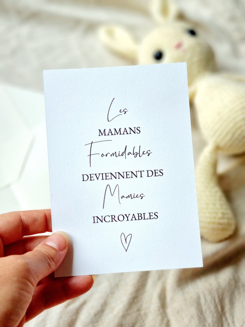 Carte Annonce Grossesse Phrase Personnalisée Surprise Bonne nouvelle Tata Tonton Mamie Papi Parrain Papa Maman bébé parents famille 2024 image 4