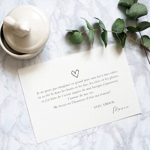 Carte Demoiselle d’honneur Témoin Personnalisée prénom déclaration demande annonce mariage amie amitié fiançailles enveloppe famille image 8