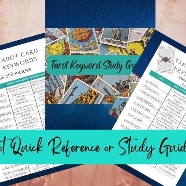 Tarot quick reference or study  guide!