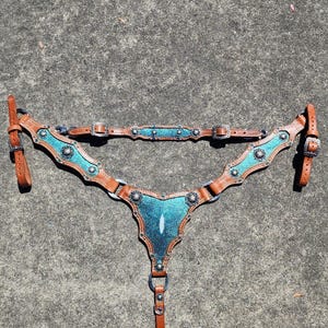 Turquoise tack set