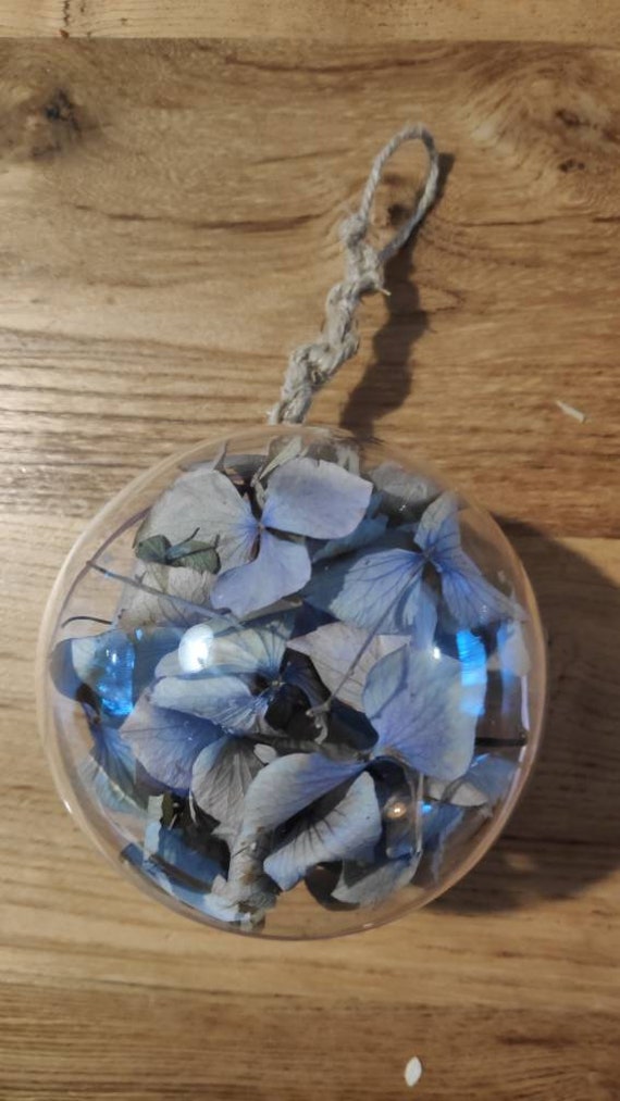 Boule Noël Hortensia ou Herbe de La Pampa Séchés