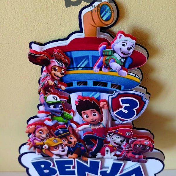 Cake Topper Patrulla P Patrol