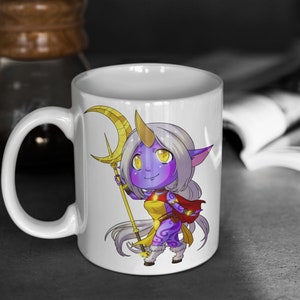 League of Legends | Cute Chibi Soraka | 11oz White Glossy Mug | Perfect Gift for Gamers and LoL Fans