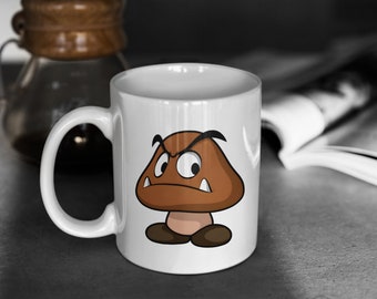 Super Mario | Goomba | 11oz White Glossy Mug | Perfect Gift for Gamers and Mario Fans