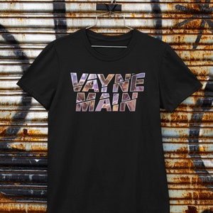 League of Legends | Vayne Main T-Shirt | Gaming T-Shirt | Black Unisex T-Shirt | Perfect Gift for Gamers and League Fans