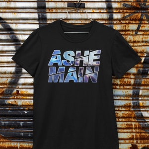League of Legends | Ashe Main T-Shirt | Gaming T-Shirt | Black Unisex T-Shirt | Perfect Gift for Gamers and League Fans