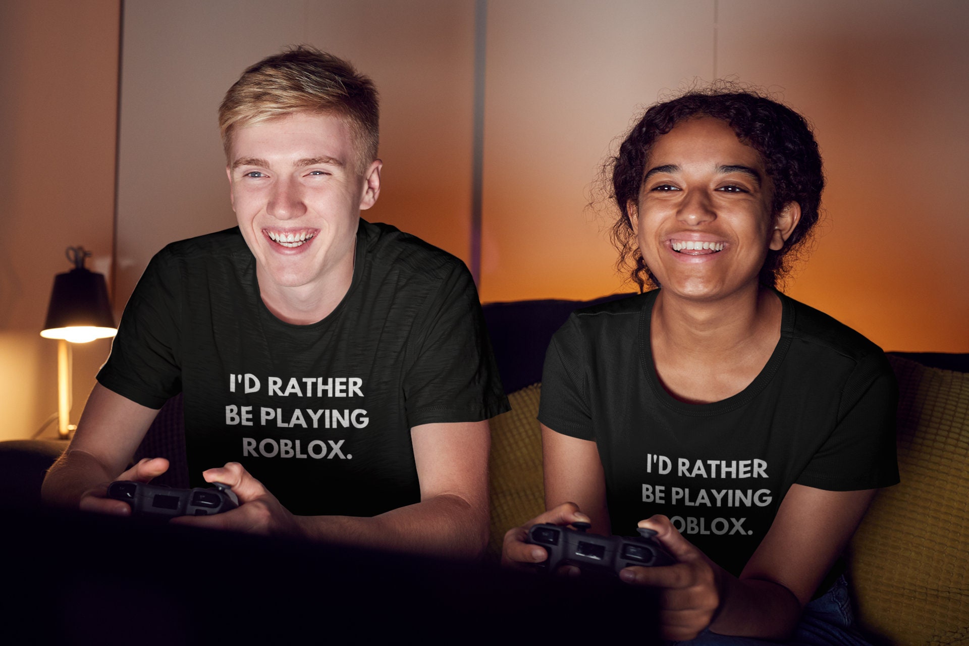 I'd Rather Be Playing Roblox T-Shirt - Child & Adults