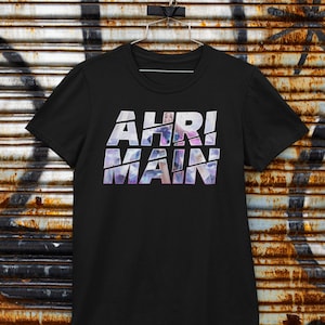 League of Legends | Ahri Main T-Shirt | Gaming T-Shirt | Black Unisex T-Shirt | Perfect Gift for Gamers and League Fans