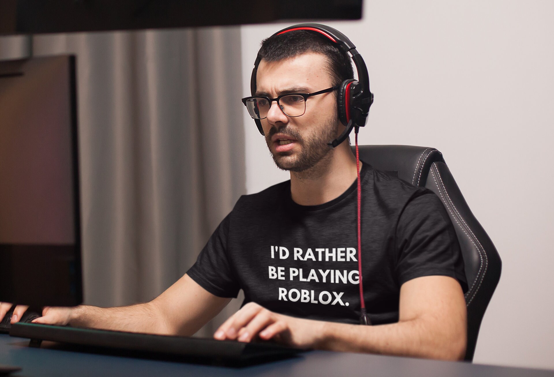 I'd Rather Be Playing Roblox T-Shirt - Child & Adults