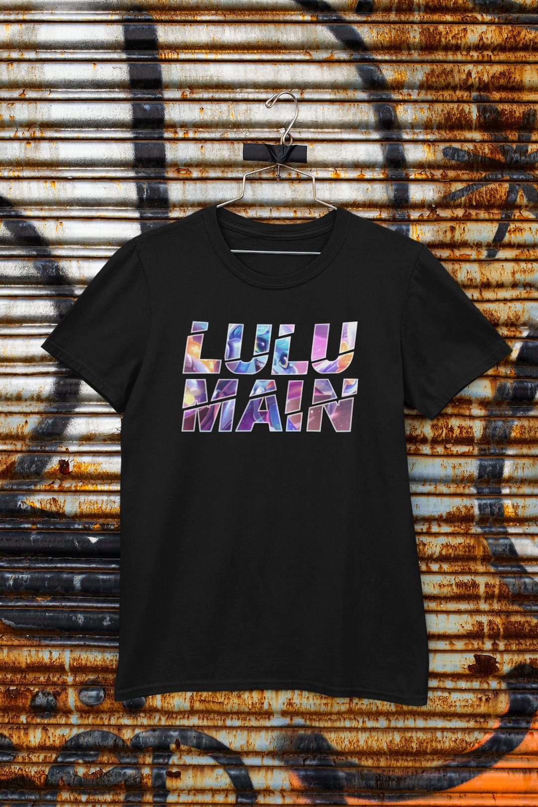 リーグオブレジェンド lol ロルくん キーホルダー グッズ Tシャツ League of Legends | Lulu Main T-shirt | Gaming T-shirt | Black